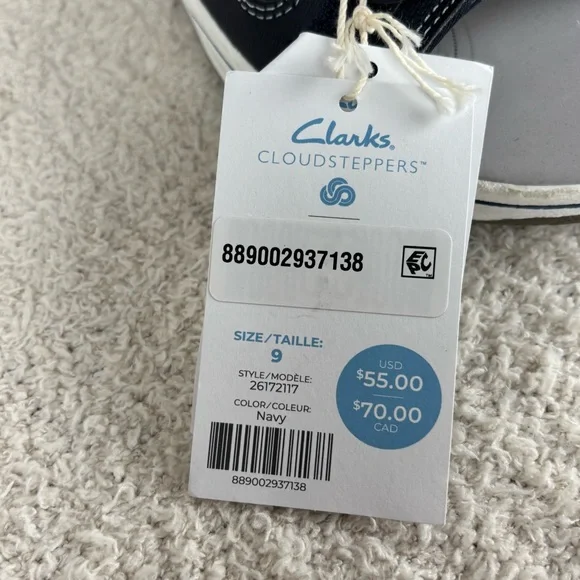 Clarks Cloudsteppers Sandals 9M Blue Breeze Piper Adjustable Strappy Comfort - Picture 11 of 15